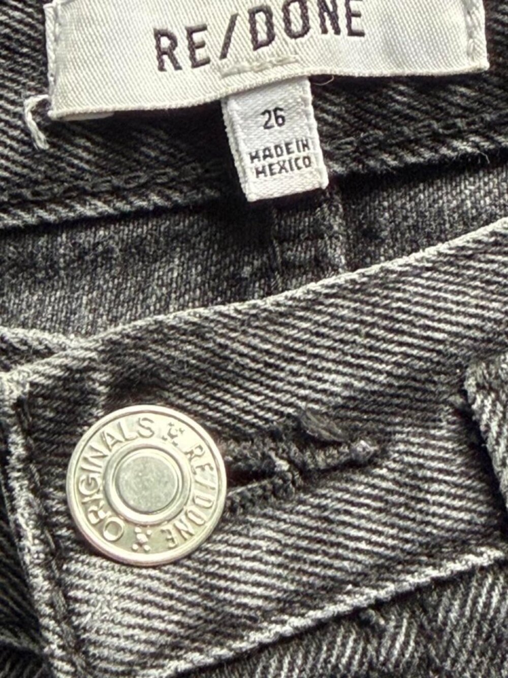 RE/DONE Women's Black Jeans
